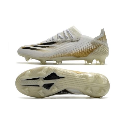 fodboldstøvler adidas X Ghosted.1 FG Inflight - Hvidguld Sort_3.jpg